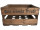 Wein-Holzkiste "Antik-Art", braun, mit Aufdruck, B 45 x H 25 x T 30cm