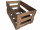 Wein-Holzkiste "Antik-Art", braun, mit Aufdruck, B 45 x H 25 x T 30cm