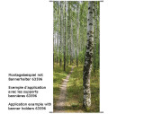 textile banner birch forest/path 75 x 180cm