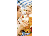 Textilbanner Ozapft is! bunt 75x180cm Schlauchnaht...