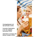 Textilbanner Ozapft is! bunt 75x180cm Schlauchnaht oben+unten