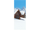 Textilbanner 2 Spycher blau/braun/weiss 75 x 180cm...