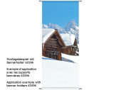 Textilbanner 2 Spycher blau/braun/weiss 75 x 180cm...