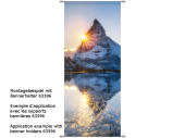 Textilbanner Matterhorn See weiss/blau 75 x 180cm...