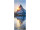 Textilbanner Matterhorn See weiss/blau 75 x 180cm Schlauchnaht oben+unten