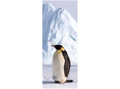 Textilbanner Pinguin weiss/blau 75 x 180cm Schlauchnaht...
