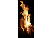 Textilbanner Feuerflammen gelb/schwarz  75x180cm...