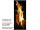 Textilbanner Feuerflammen gelb/schwarz  75x180cm Schlauchnaht oben+unten