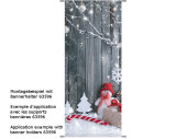 Textilbanner Weihnachts- Winterstimmung 75 x 180cm...