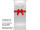 Textilbanner Merry Xmas silber mit roter Schleife 75x180cm Schlauchnaht oben+unten