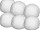 Schneebälle "Cotton" 6er Set, Ø 9cm
