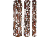 Baumstämme Oslo 3er Set gross rostbraun-weiss, 60cm...