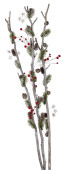 Zweigbündel wood-berry 118cm grün-braun-rot,...