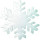 Schneekristall weiss Watte Ø 17cm schwer entflammbar ca. 15mm dick