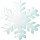 Schneekristall weiss Watte Ø 29cm schwer entflammbar ca. 20mm dick
