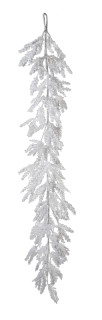 Eisgirlande Baumwolle weiss 150cm lang