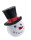 Schneemannkopf mit Zylinder klein, H 10cm