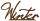 Schriftzug "Winter" rosteff. auf Platte, B 60cm, H 28cm Metall