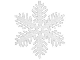 Eiskristall weiss/Glimmer Ø 46cm 1 Stück