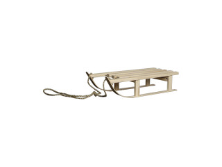 Schlitten aus Holz natur M 38 x 15 x 8 cm