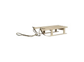 Schlitten aus Holz natur M 38 x 15 x 8 cm