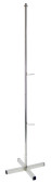Metallständer Chrom H 120cm 3-tlg. 2 Ringe Ø...