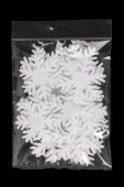 Eiskristalle Filz weiss 20g Ø 8cm, ca. 22 - 24 Stück...