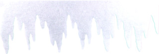 Eiszapfenfries weiss 95cm breit x 33cm hoch Watte schwer entflammbar