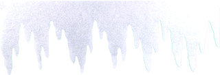 Eiszapfenfries weiss 95cm breit x 33cm hoch Watte schwer entflammbar