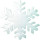 Schneekristall weiss Watte Ø 41cm schwer entflammbar ca. 20mm dick