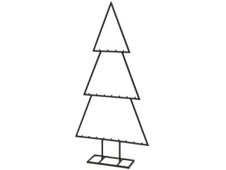 Tanne Metall Silhouette 77cm schwarz