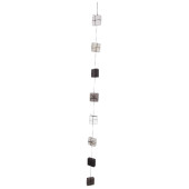 Päckchenkette schwarz-weiss 150cm, 8-tlg., 7 x 7 x 3cm