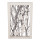 Rahmen Winteräste/Sterne kl. crèmeweiss-grau, 30x6,5x47cm