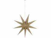 Falt-Stern 9 Zacken gold Karton, Ø 27cm, 8cm dick
