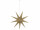 Falt-Stern 9 Zacken gold Karton, Ø 27cm, 8cm dick