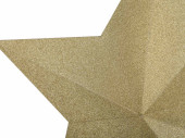 Stern Alpha gold Ø 22cm Glitter, Karton, 5,5cm dick