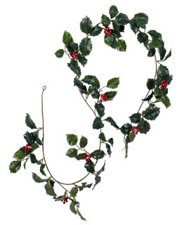 Ilex-Girlande grün 180cm