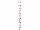 LED-Girlande Holzsterne rot L 170cm, 15 LEDs warmweiss