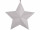 Stern Alpha silber Ø 34cm Glitter, Karton, 6,5cm dick