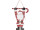 Nikolaus Winterland hängend an Zuckerstange, Watte/Filz B 36cm x H50 cm, 4cm dick