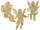 Engel/Musikinstrumente gold 10cm sortiert 6 Stück/Set
