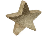 Stern Wonderland gold 32 x 32 x 8cm mit 2 Einsätze für Kerzen