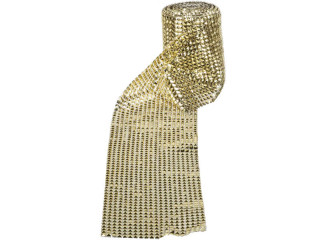 Pailettenband Glitzer gold 11,5 x 455 cm