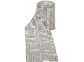 Pailettenband Glitzer silber 11,5 x 455 cm