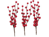 Beerenpick 3 Stück 25cm rot/braun