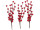 Beerenpick 3 Stück 25cm rot/braun