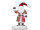 Nikolaus mit Tanne Winterland Watte/Filz, Schnee/Glitter H 55cm B 30 x T 11cm