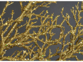 Korallengirlande gold 180cm lang mit Glitter
