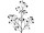 Paillettenzweig silber-schw. 90cm