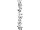 Paillettengirlande silber 180cm